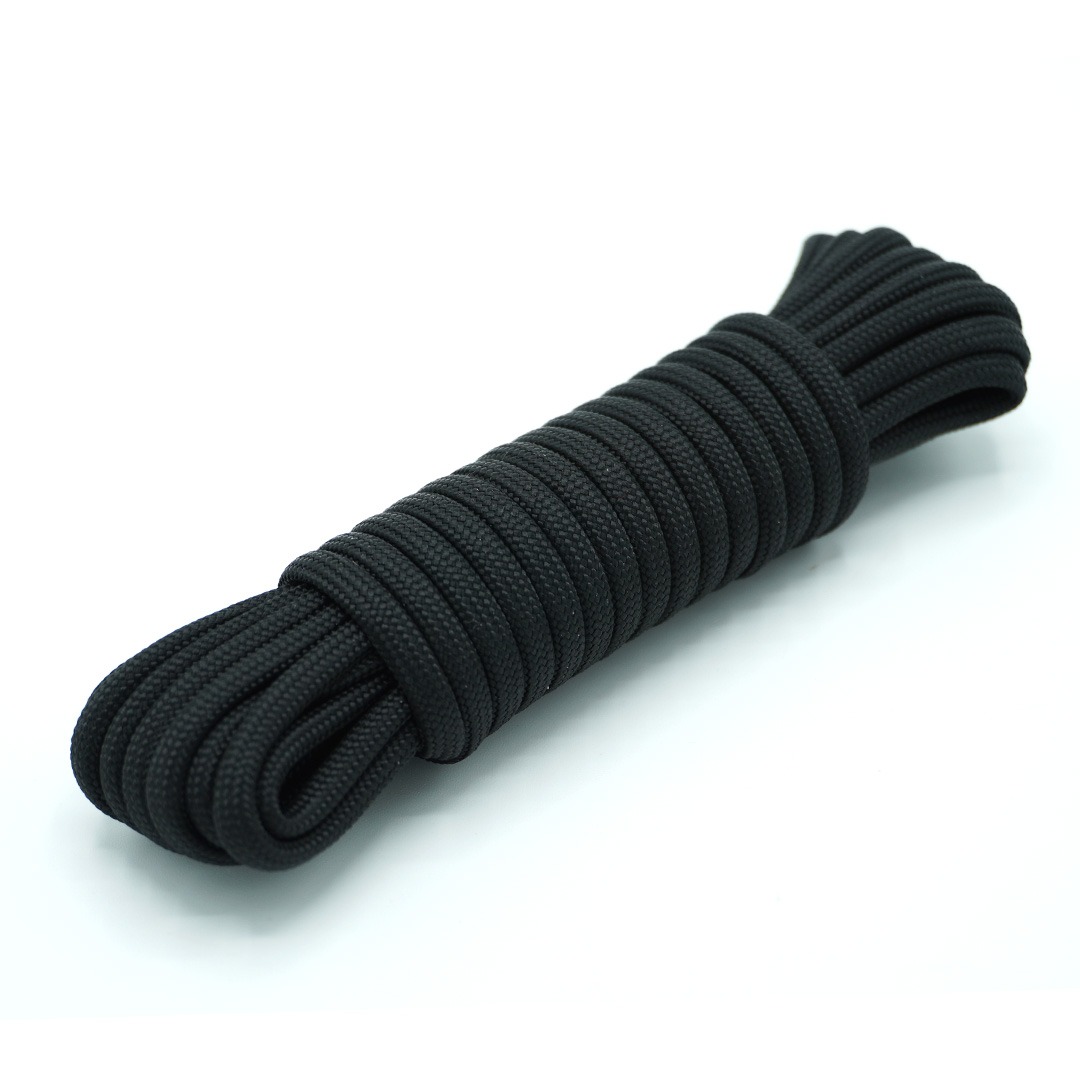 Paracord 550 - 4 mm | 01 - Nero - immagine 2