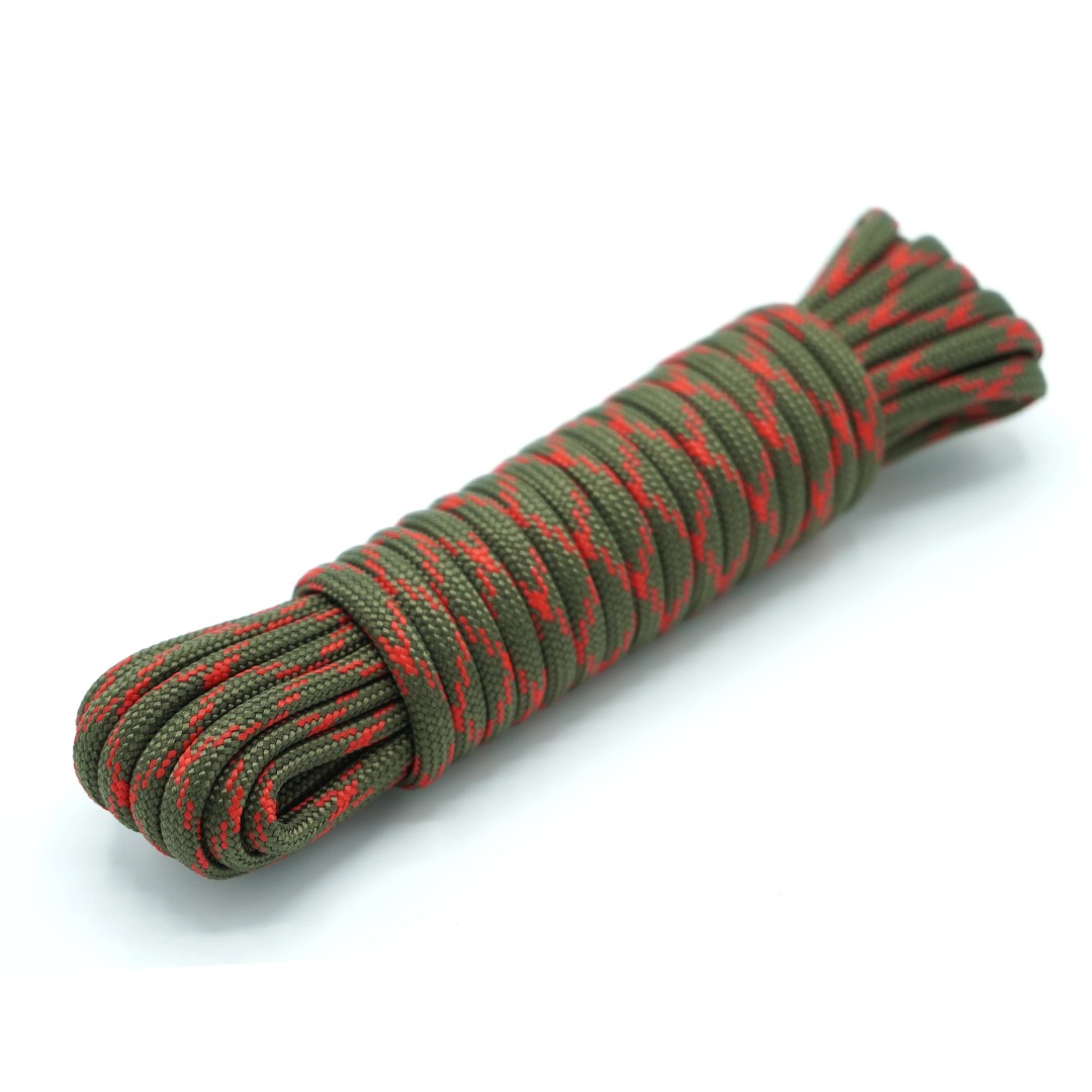 Paracord 550 - 4 mm | 14 - OD Red camo - immagine 2