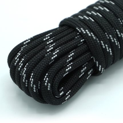 Paracord 550 - 4 mm | 39 - black white line