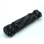 Paracord 550 - 4 mm | 39 - black white line - immagine 2