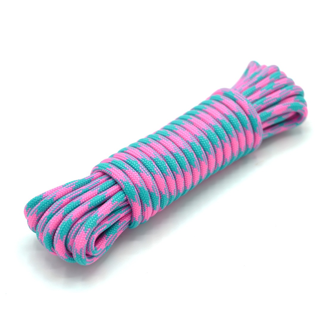 Paracord 550 - 4 mm | 70 - Acid blue pink - immagine 2