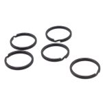 Anello per portachiavi nero