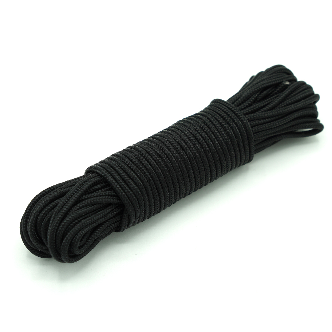 Paracord 425 - 3 mm | 01 - Nero - immagine 2