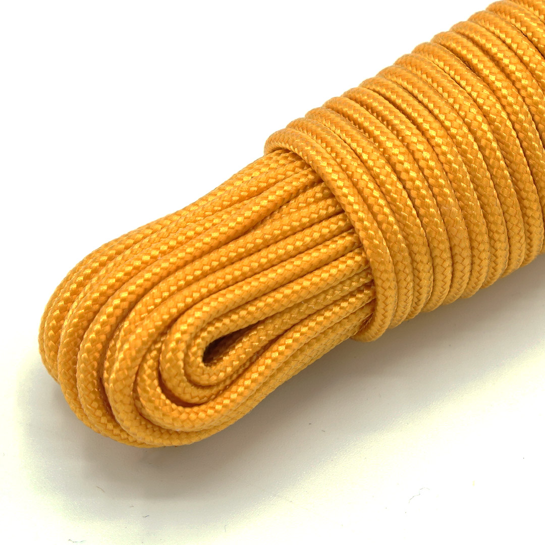 09-1-ocra-paracord-275-2,2mm-originale-mil-spec-type-I-3-strand-black-squirrel-paracord Paracord 275 - 2,2 mm | 09 - Ocra - immagine 1