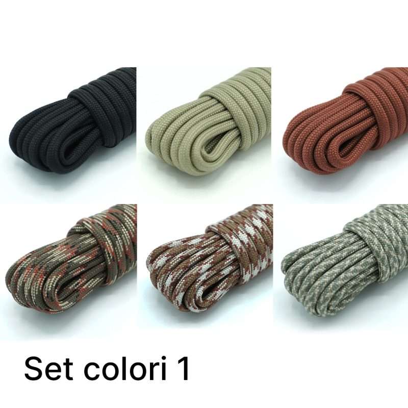 kit fai da te per bracciali in paracord braccialetti di corda realizzati a mano tutorial set colori 1