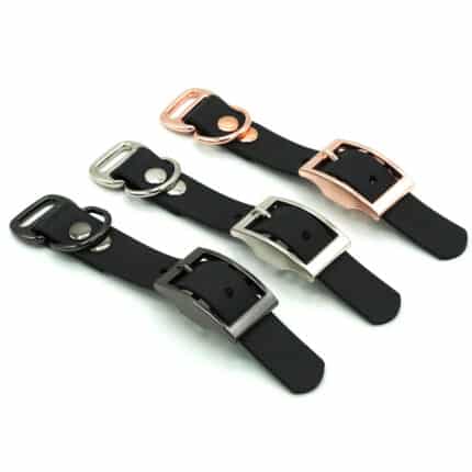 Adattatore BioThane® 19 mm per collari | Black