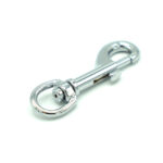 Moschettone girevole con gancio a scatto 75mm/13mm - Silver