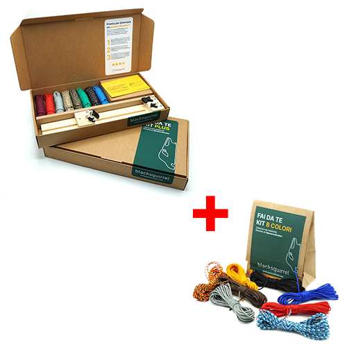 kit plus + 8 colori Set Fai da Te CREATOR | paracord + microcord - immagine 1