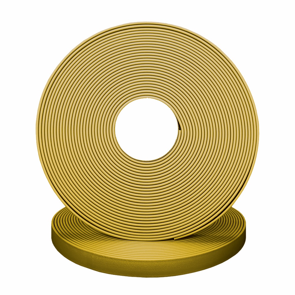 BioThane® 19 mm Gold als Meterware BioThane® 19 mm Gold als Meterware – wasserfestes Gurtband für selbstgemachte Hundehalsbänder und Leinen